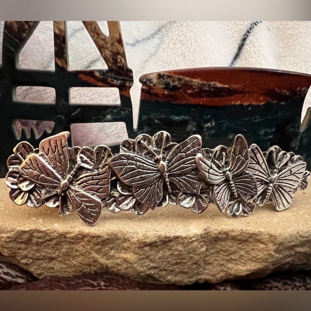 ❤️ Butterfly Garden Barette 3” Romantic Bohemian Design
